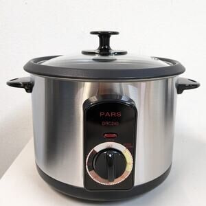 Pars Automatic Persian Rice Cooker Tahdig Rice Maker-Stainless-10 Cup-USED-M128